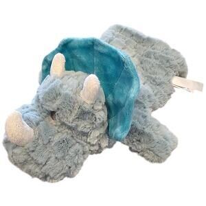 Demdaco Declan The Dinosaur Plush Stuffed Hand Puppet Triceratops Soft Cute 12"